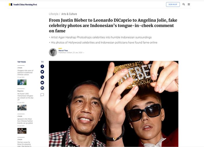 Karya Agan Harahap diliput Media Internasional 