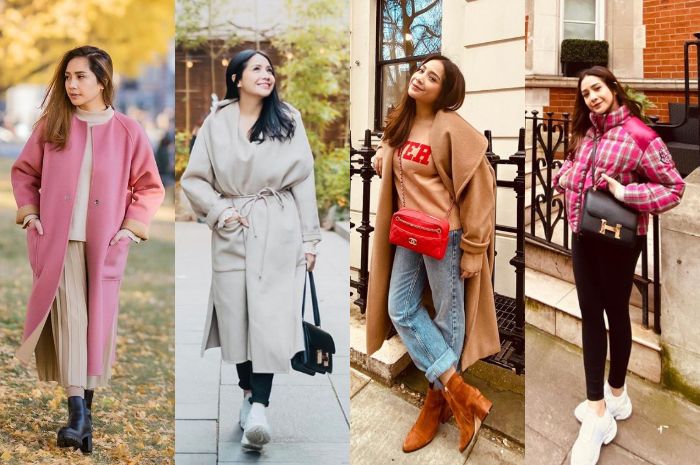 Deretan penampilan Nagita Slavina kenakan berbagai paduan fashion item  branded saat liburan keliling dunia