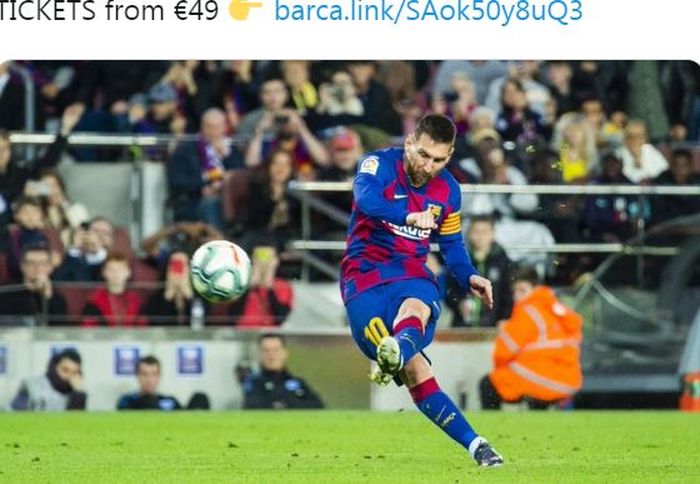 Megabintang Barcelona, Lionel Messi.