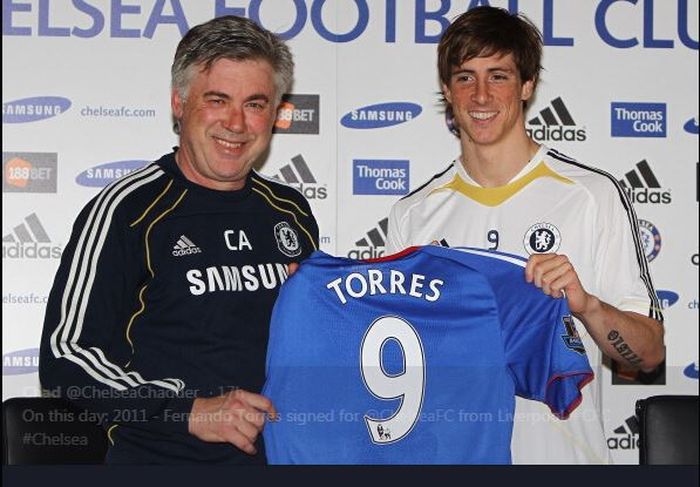 Fernando Torres saat hijrah ke Chelsea.