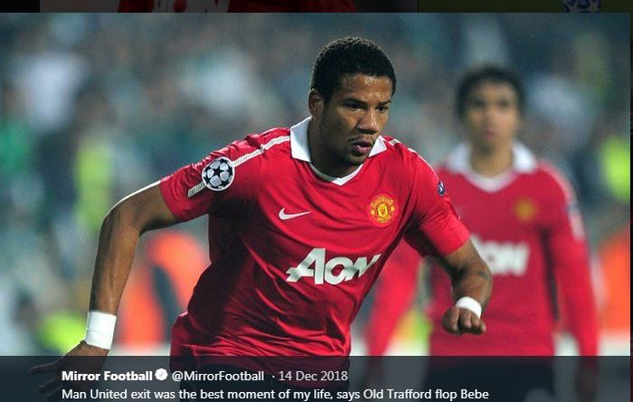 Bebe saat di Manchester United.