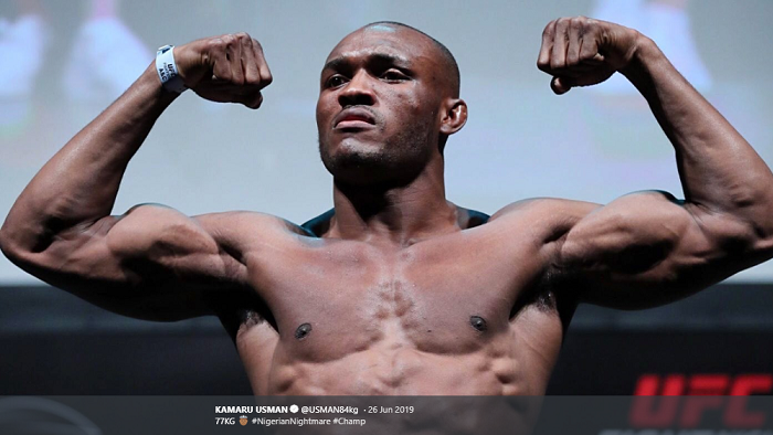 Petarung kelas welter UFC, Kamaru Usman.