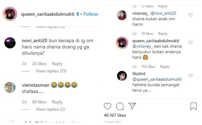 Komentar Sarita Abdul Mukti yang sebut anak sulungnya bersyukur bukan anak kandung Faisal Harris.