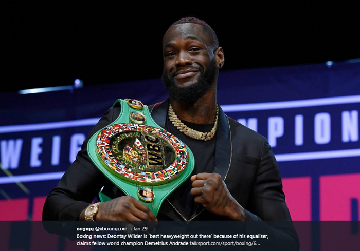 Petinju kelas berat, Deontay Wilder.