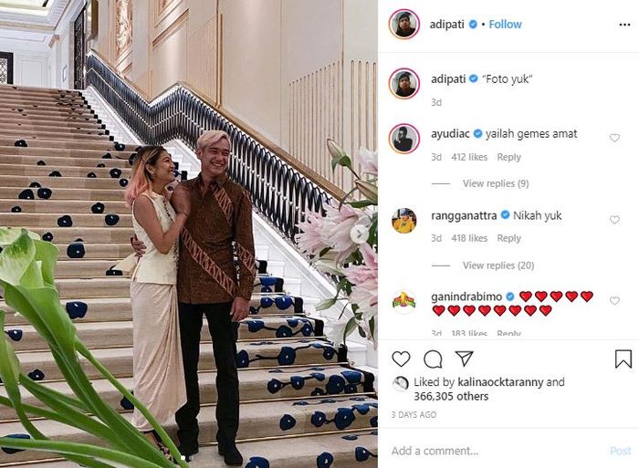 Adipati Dolken angkat bicara mengenai hubungannya dengan Catin Tachril