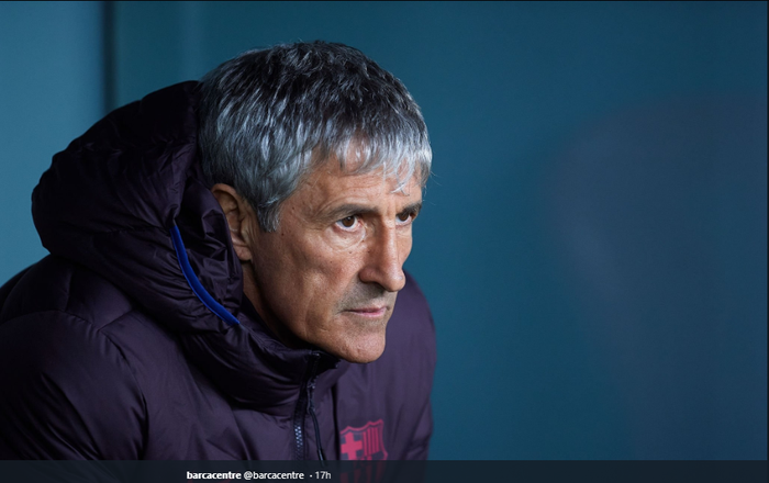 Pelatih Barcelona, Quique Setien.