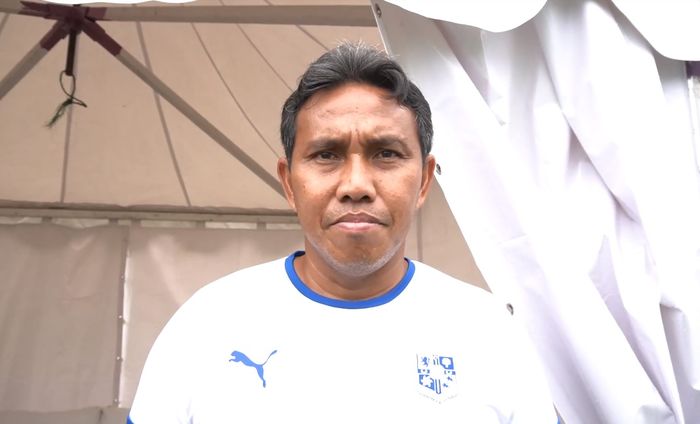 Pelatih timnas U-16, Bima Sakti, saat ditemui di acara coaching clinic dan turnamen U-16 bersama Tranmere Rovers, Sabtu (8/2/2020). 