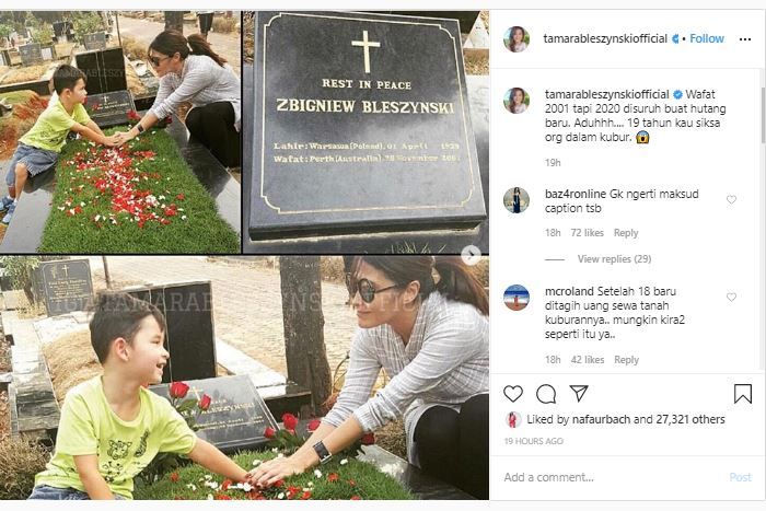 Postingan Tamara Bleszynski