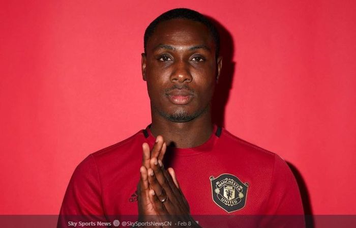 Pemain Manchester United  yang dipinjam dari Shanghai Shenhua, Odion Ighalo.