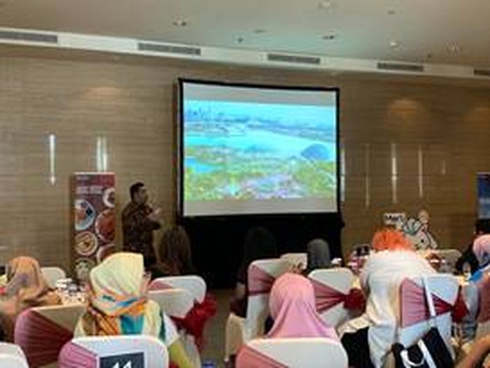 Mohamed Firhan,  Area Director STB Indonesia, menyampaikan kata sambutan dalam acara STB Year-in-Review 2019 di Jakarta.