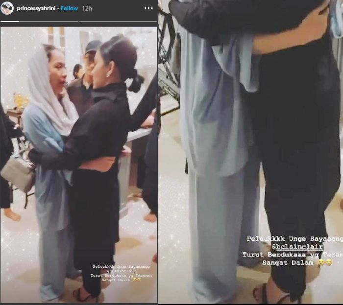 Penampilan Syahrini saat tahlilan almarhum Ashraf Sinclair, suami Bunga Citra Lestari di rumah duka yang banjir kritikan dari netizen