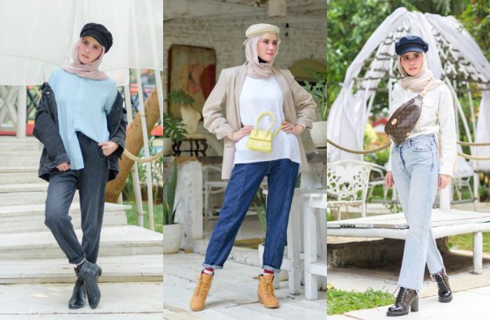 Deretan fashion hijab nyentrik Angel Lelga mantan istri Vicky Prasetyo