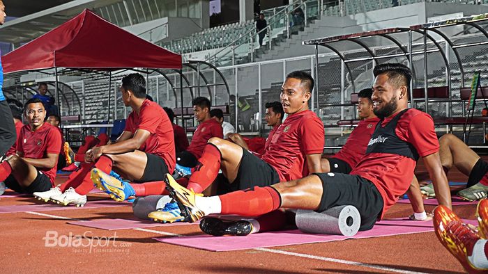 Suasana pemusatan latihan timnas Indonesia.
