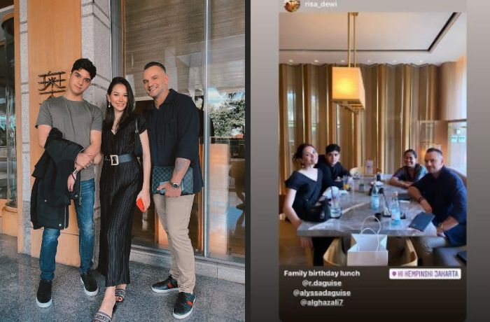 Kebersamaan Al Ghazali bersama keluarga Alyssa Daguise 