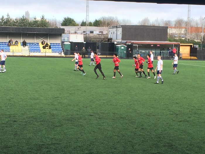 Penyerang Garuda Select, Bagus Kahfi, melakukan selebrasi setelah mencetak gol ke gawang Preston North End U-18