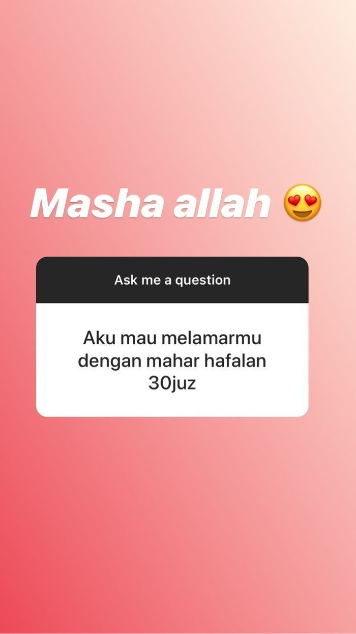 Reaksi Ayu TIng Ting ketika dilamar dengan mahar hafalan 30 Juz