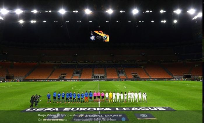 Duel Inter Milan vs Ludogorets digelar tertutup di Giuseppe Meazza, Milan, sebagai tindak antisipasi penyebaran virus Corona.