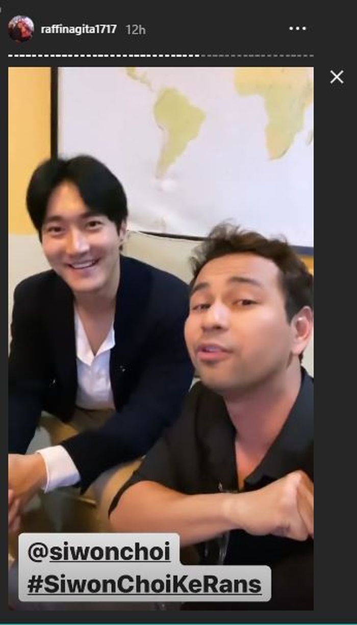 Siwon main ke rumah Raffi