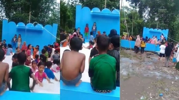 Kolam dengan air putih seperti susu di Lingkungan Cambaya, Kelurahan Bontomanai, Kecamatan    Bontomarannu, Kabupaten Gowa 