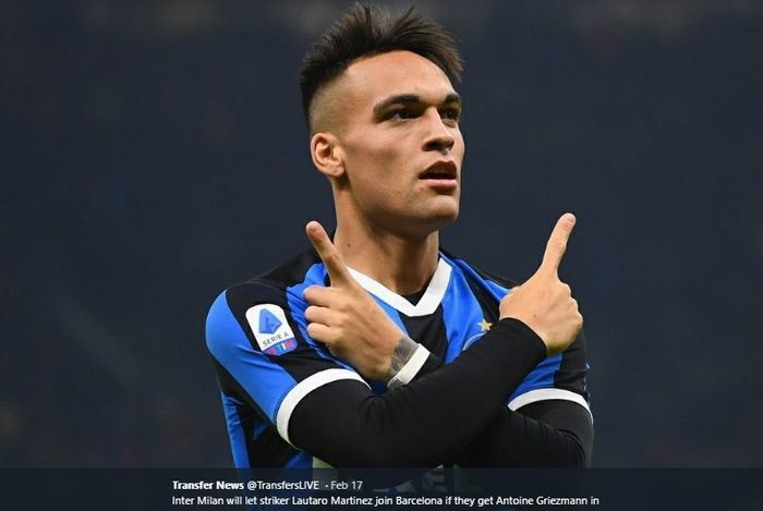 Striker Inter Milan, Lautaro Martinez.