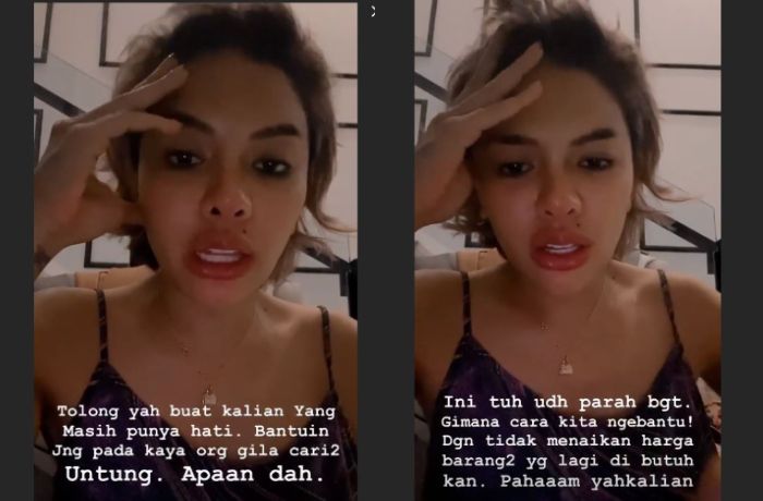  Nikita Mirzani kesal terhadap oknum pedagang yang menjual mahal masker di pasaran