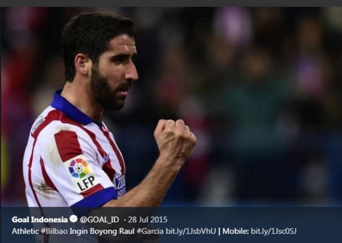 Pemain Athletic Bilbao, Raul Garcia.