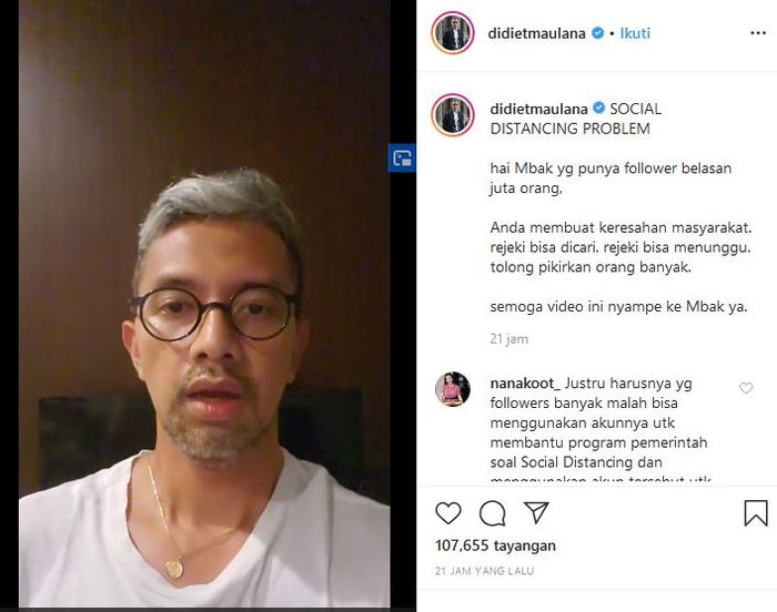 Setelah mendapat kecaman dari Didiet Maulana, Ria Ricis dapat pembelaan dari sang manajer.