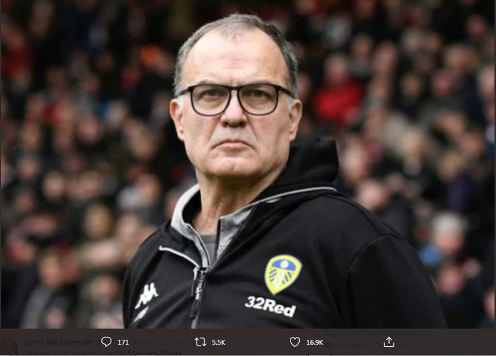 Pelatih Leeds United asal Argentina, Marcelo Bielsa.