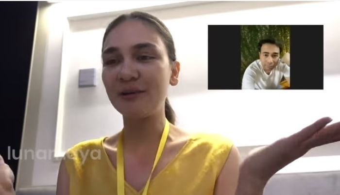 Raffi Ahmad saat berbincang dengan Luna Maya
