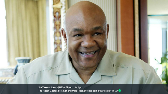 Legenda tinju dunia, George Foreman.  