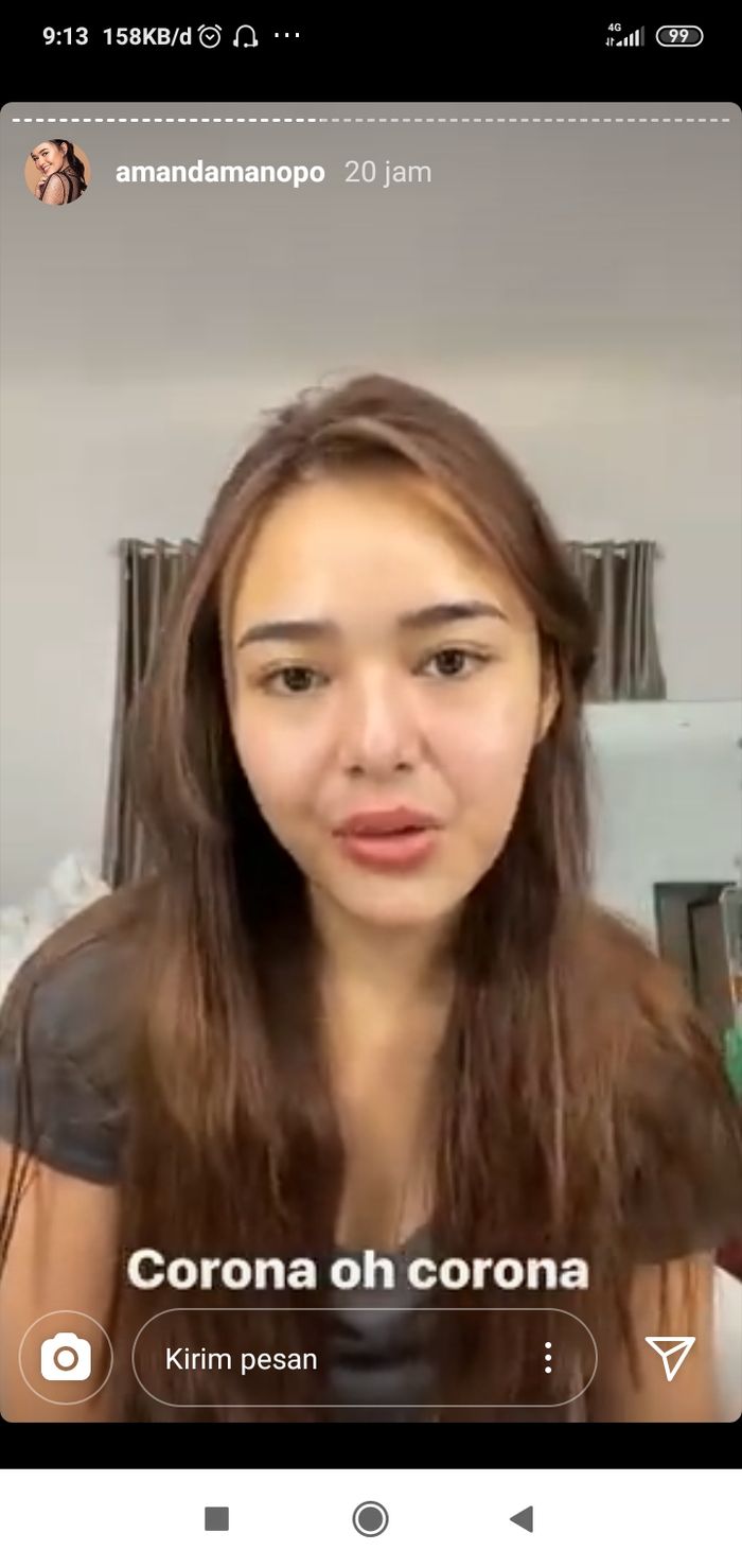 Amanda Manopo tak membenarkan jika dirinya menjual tas untuk membayar cicilan dan membiayai kehidupan sehari-hari. 