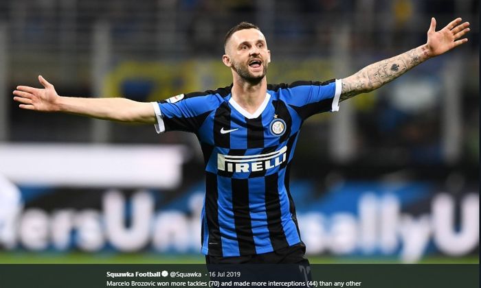 Pemain tengah milik Inter Milan, Marcelo Brozovic.