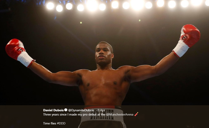 Petinju Inggris, Daniel Dubois. Dia dikenal sebagai titisan Mike Tyson lantaran memiliki pukulan keras seperti pendahulunya. 