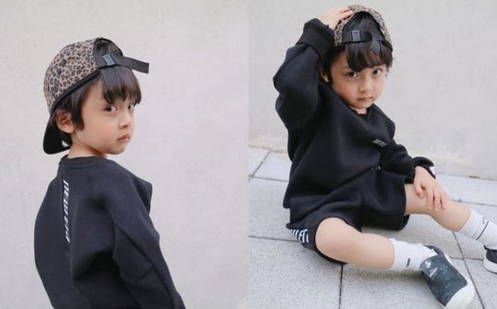 Seo Woo Jin setelah memangkas rambutnya