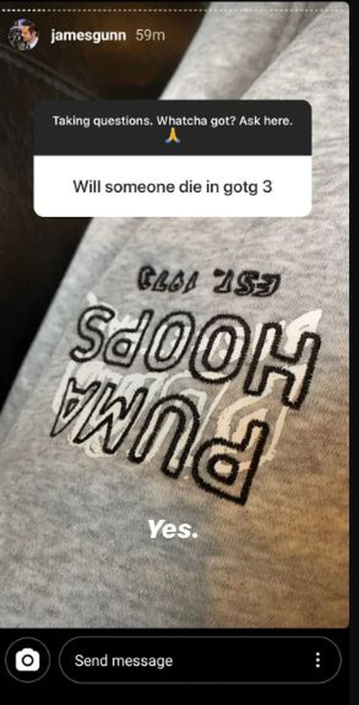 James Gunn mengungkap bahwa ada kematian dalam 'Guardians of The Galaxy (GOTG) Vol.3