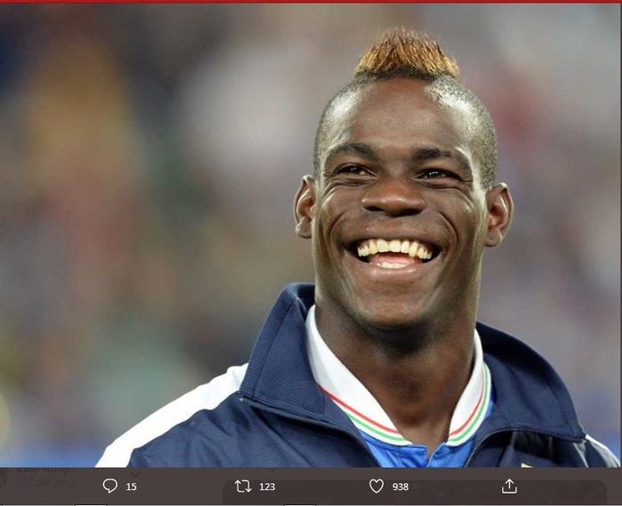 Penyerang Italia, Mario Balotelli.