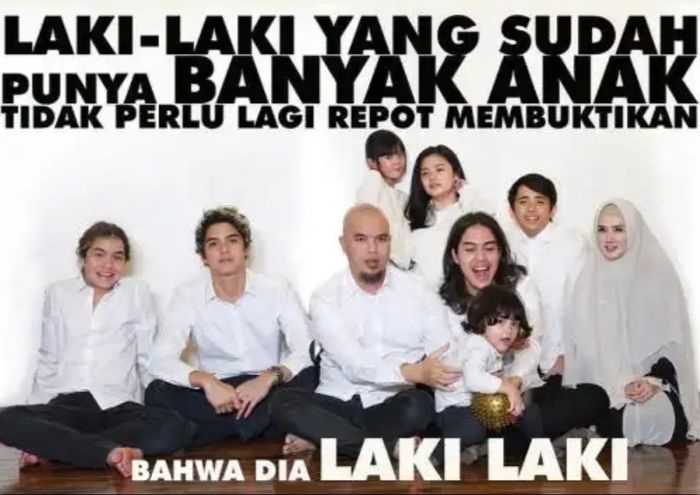 Foto yang dihapus oleh Al Ghazali usai membela ayahnya.