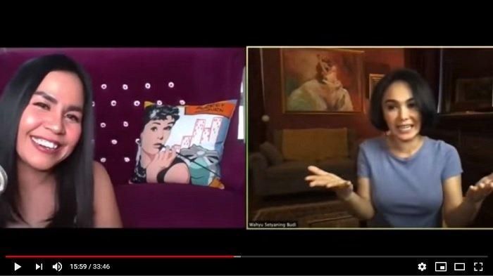 Melaney Ricardo dan Yuni Shara pada Jumat (16/5/2020)