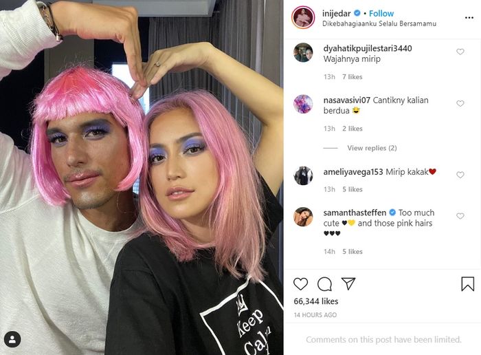 Komentar netizen di Instagram Jessica Iskandar.