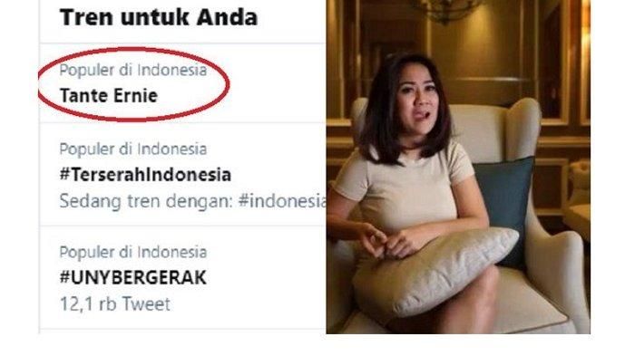 Tante Ernie trending di Twitter