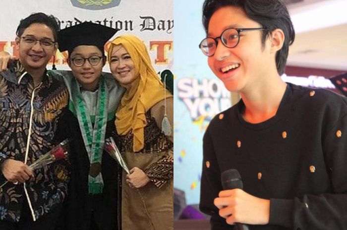 Kiesha Alvaro dan kedua orang tuanya 