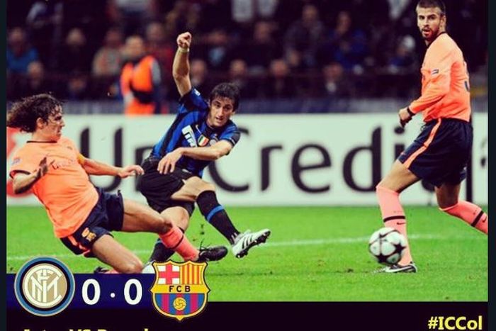 Inter Milan imbang 0-0 dengan Barcelona mengawali langkah Diego Milito cs di Liga Champions 2009-2010.