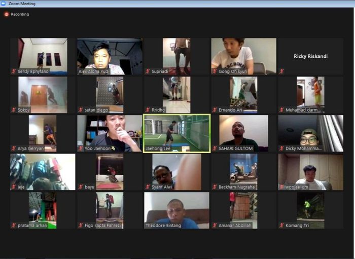 Tim nasional Indonesia U-19 telah melaksanakan TC virtual sejak 14 Mei. 