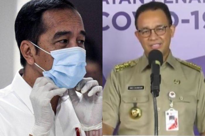 Presiden Jokowi dan Gubernur DKI Jakarta Anies Baswedan