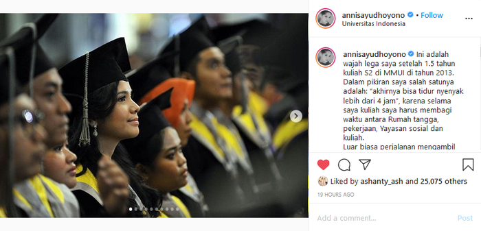 Foto wisuda S2 Annisa Pohan