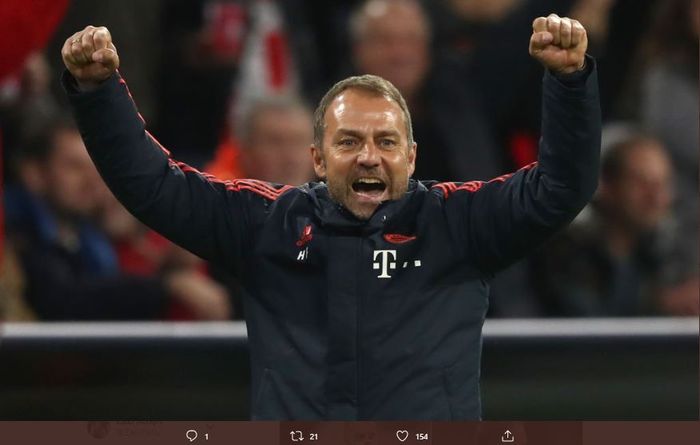 Pelatih Bayern Muenchen, Hansi Flick.