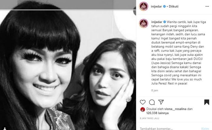 Jessica Iskandar kenang Jupe