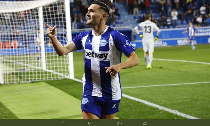 Penyerang Deportivo Alaves, Lucas Perez.