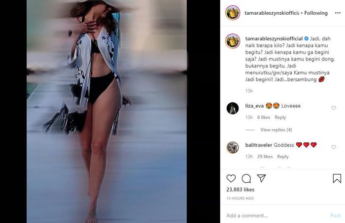 Penampilan seksi Tamara Bleszynski yang mencuri perhatian