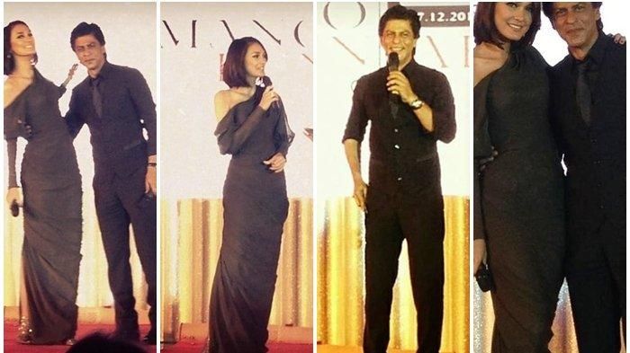 Luna Maya tampil mesra dan akrab dengan Shah Rukh Khan